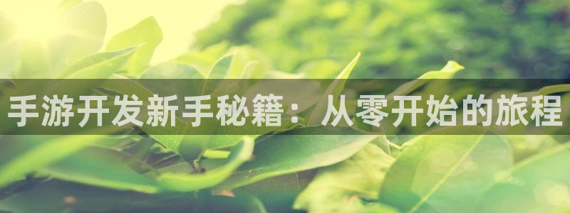 三牛娱乐管网客服电话：手游开发新手秘籍：从零开始的旅程